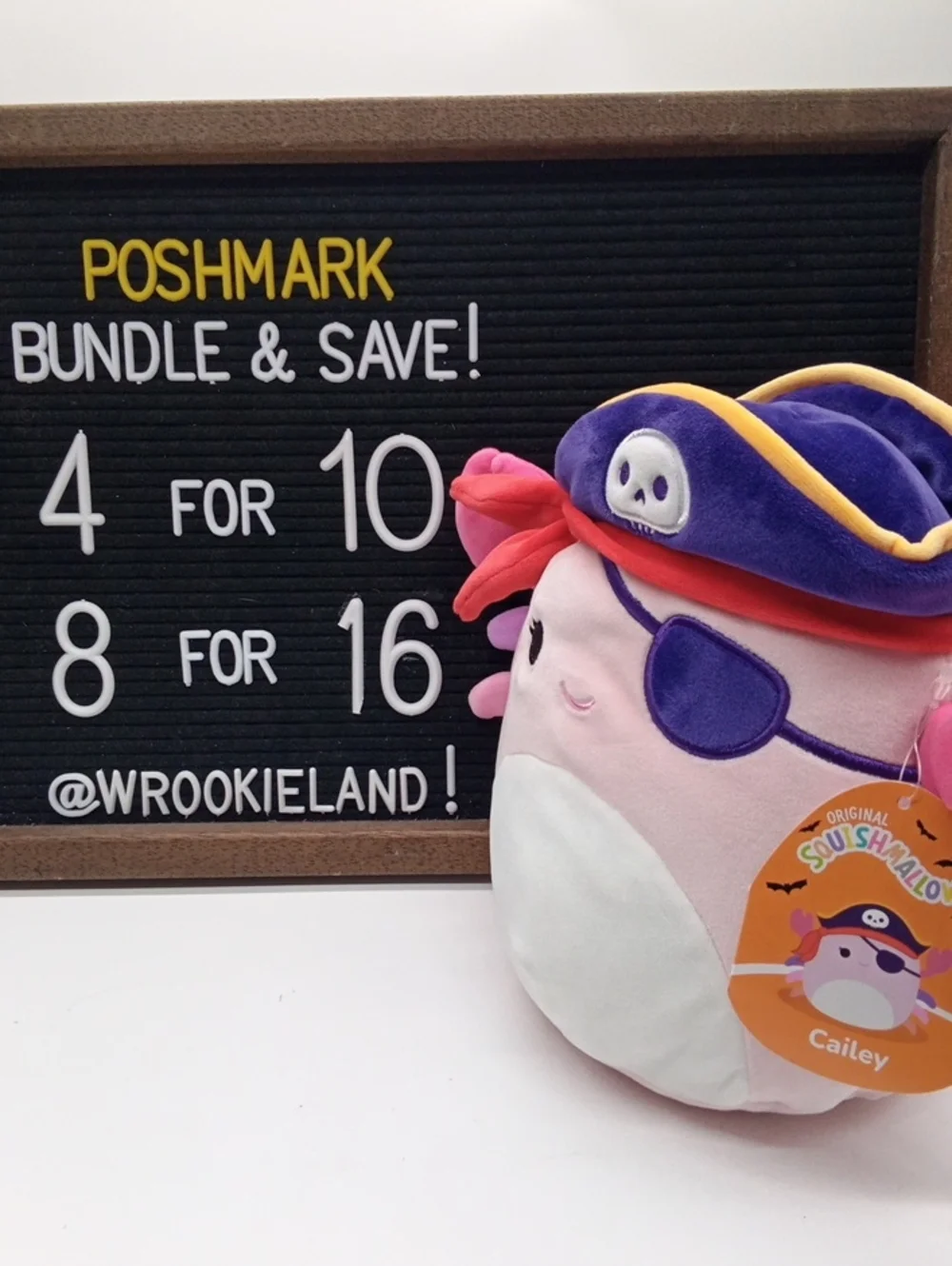 Squishmallows Cailey The Pirate Crab